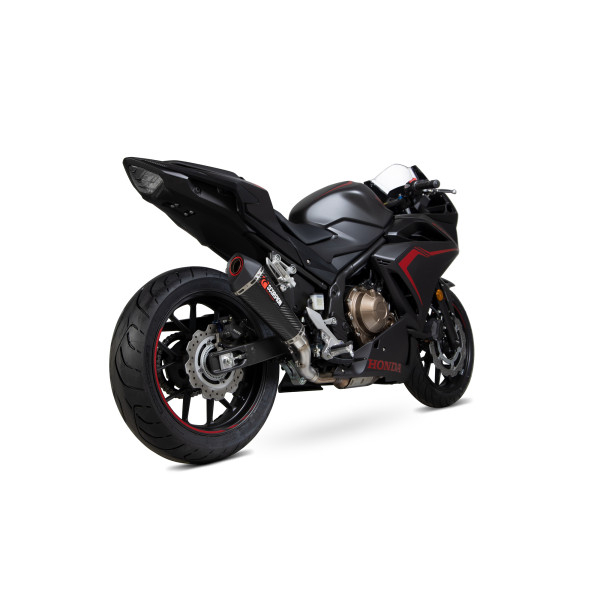 Scorpion Exhaust Honda CBR500 R 2019 - 2023 Serket Taper Slip-on Carbon Fibre Sleeve